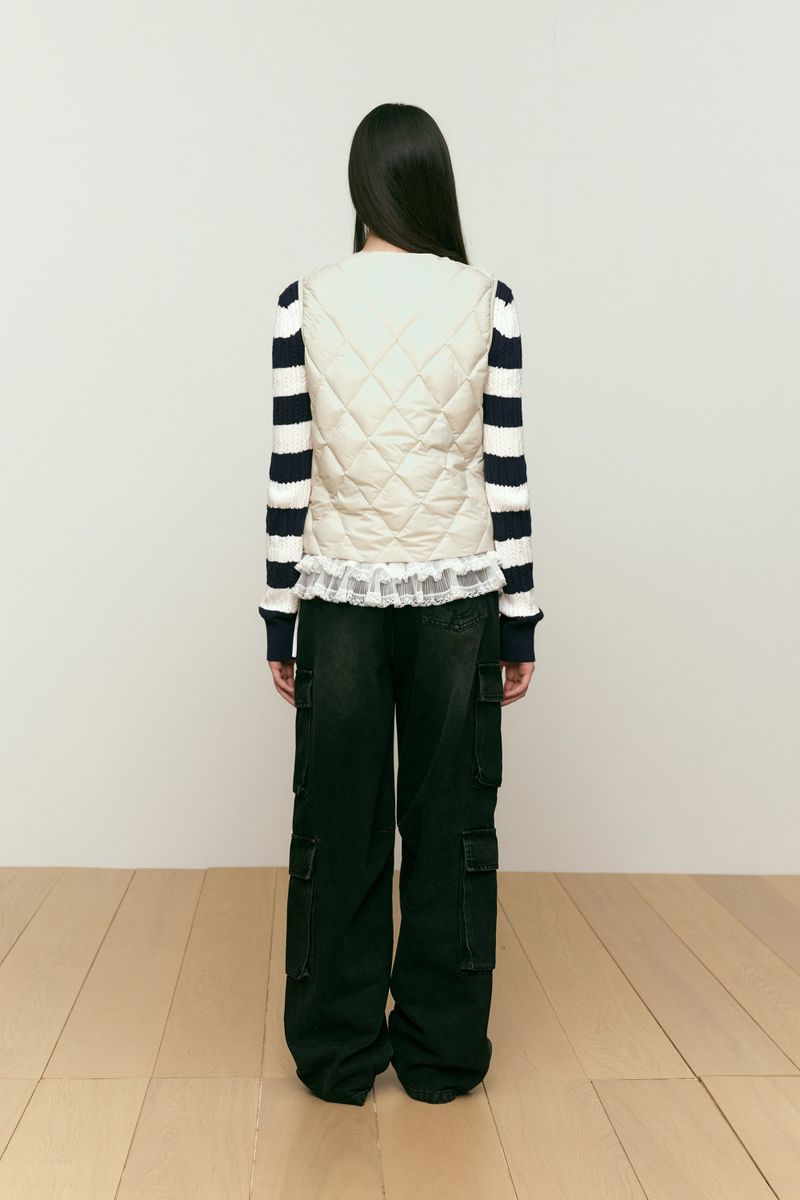 KIRSH CLOUD DOWN VEST [IVORY]