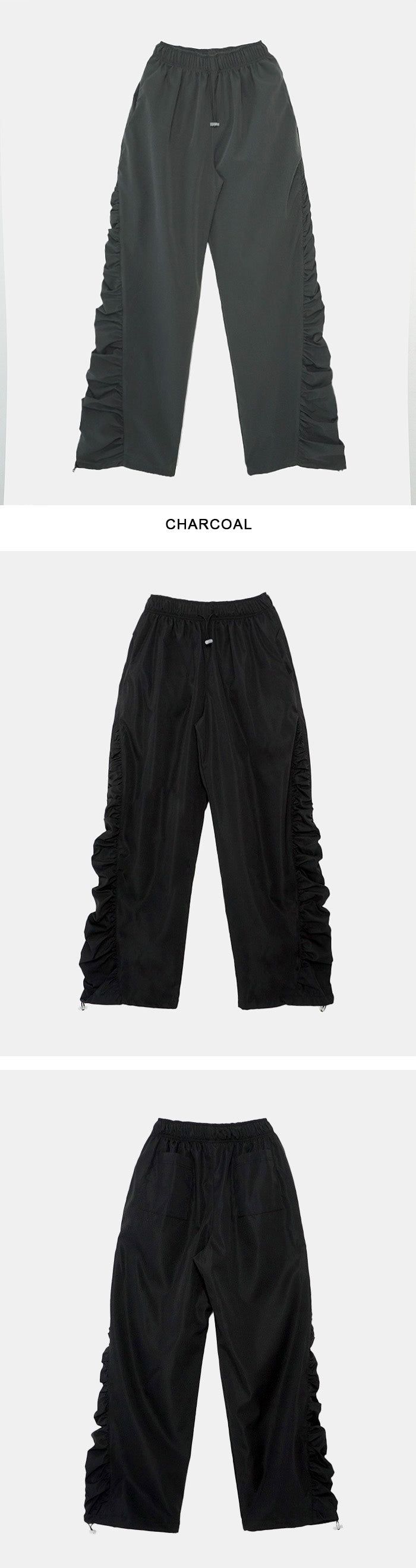 Side Shirring String Pants
