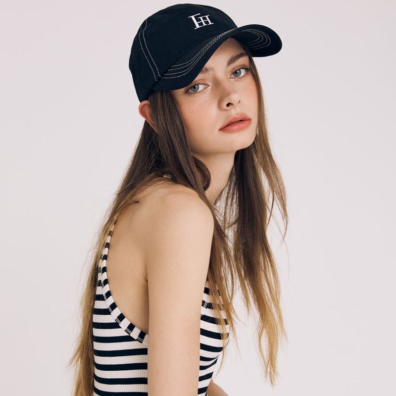 FREIHEIT(フライハイト)の「SIGNATURE LOGO STITCH BALL CAP (BLACK)(Hats)」
