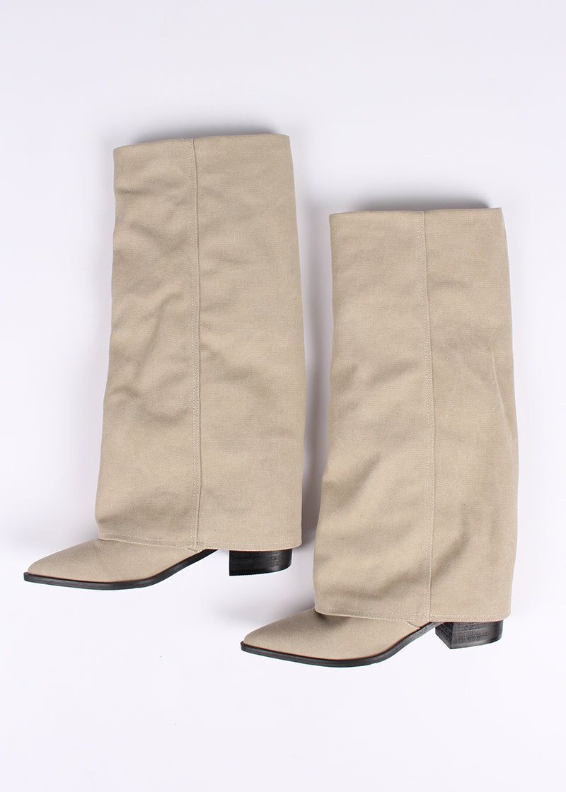 LINEN WESTERN BOOTS