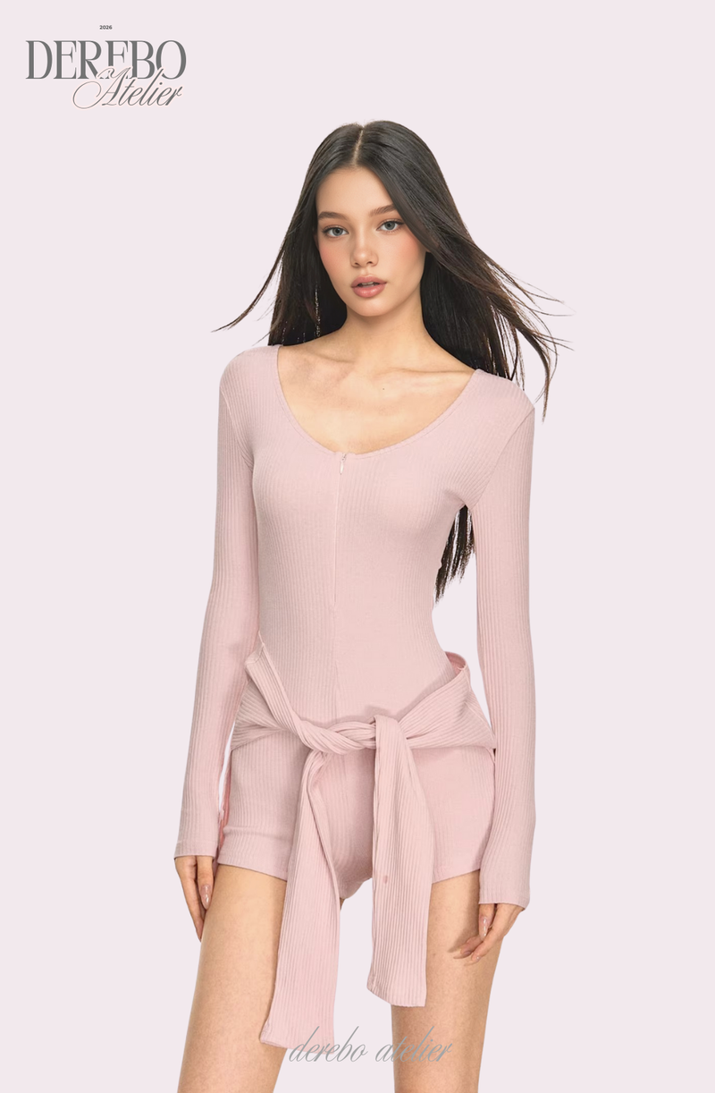 Strap Layered Body Short Suit