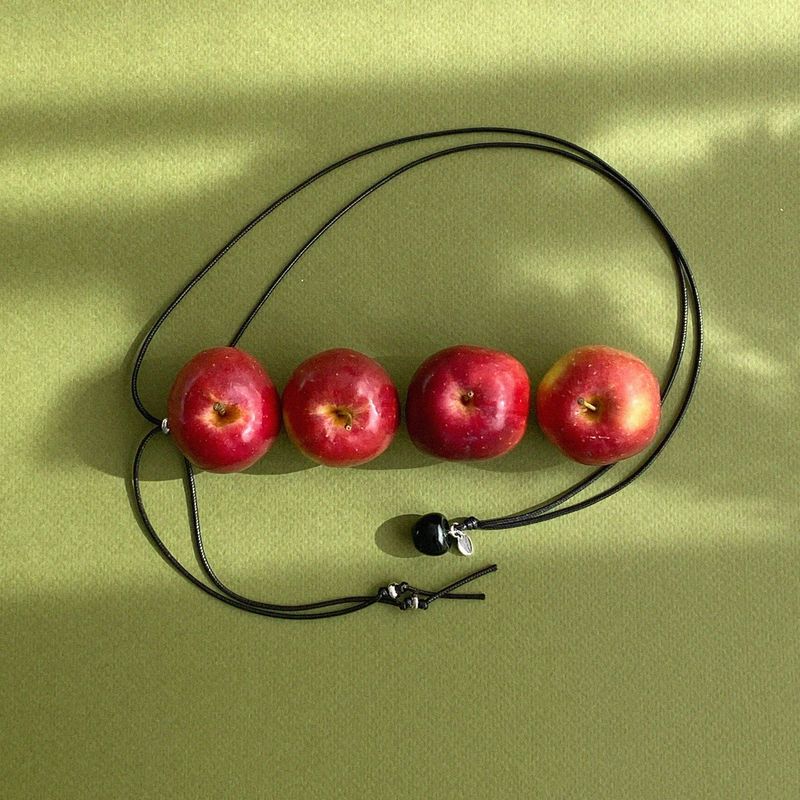 blackberry apple necklace
