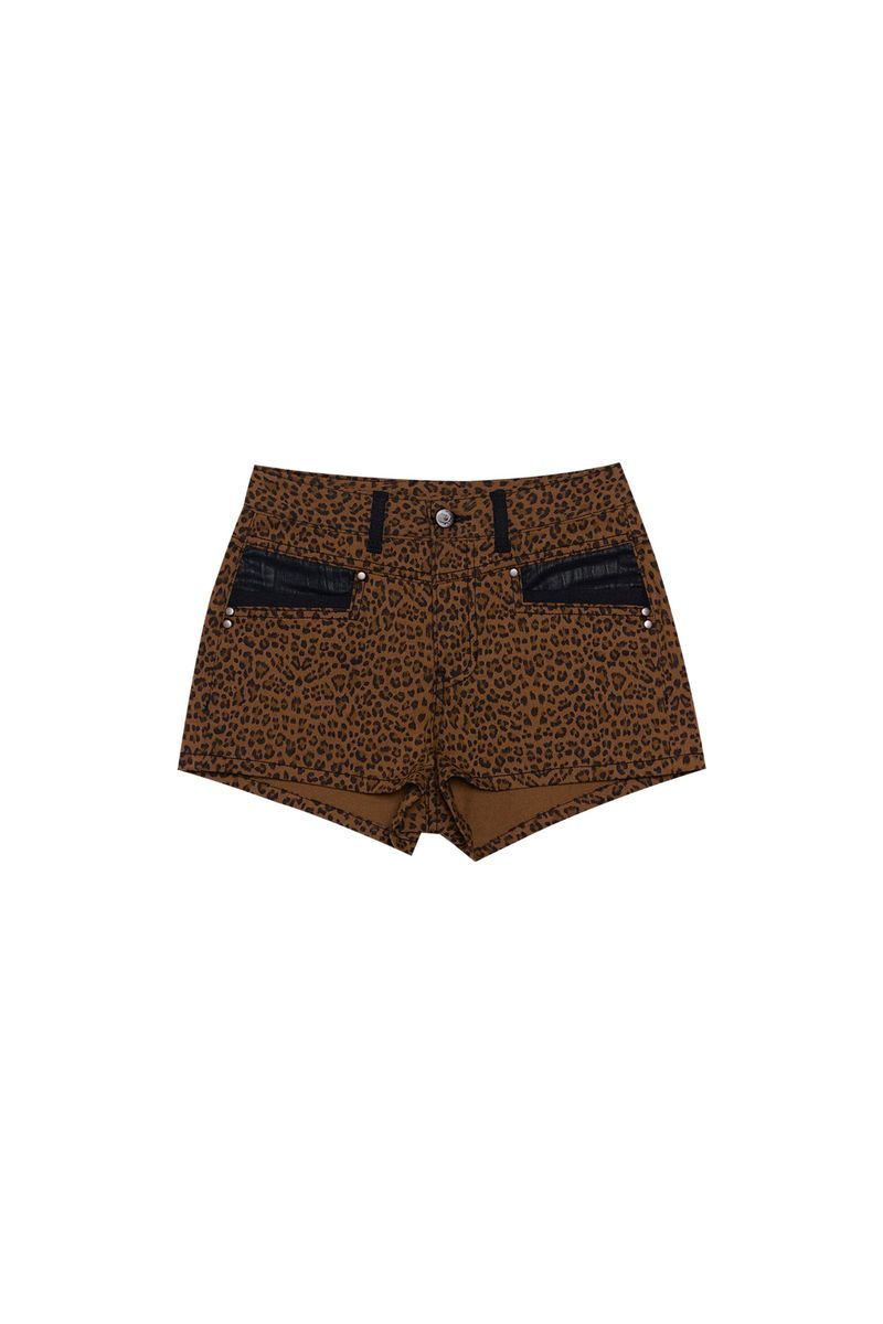 DARLING, YOU ARE BAD（YOU ARE BAD）の「LEOPARD LEATHER POINT SHORT PANTS（Pants）」