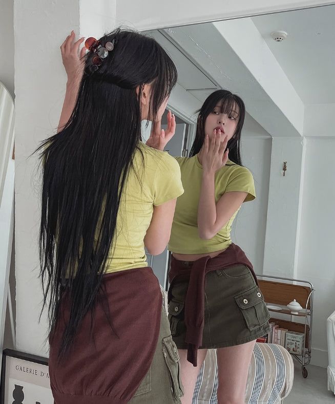 Hamil strap cargo skirt pants
