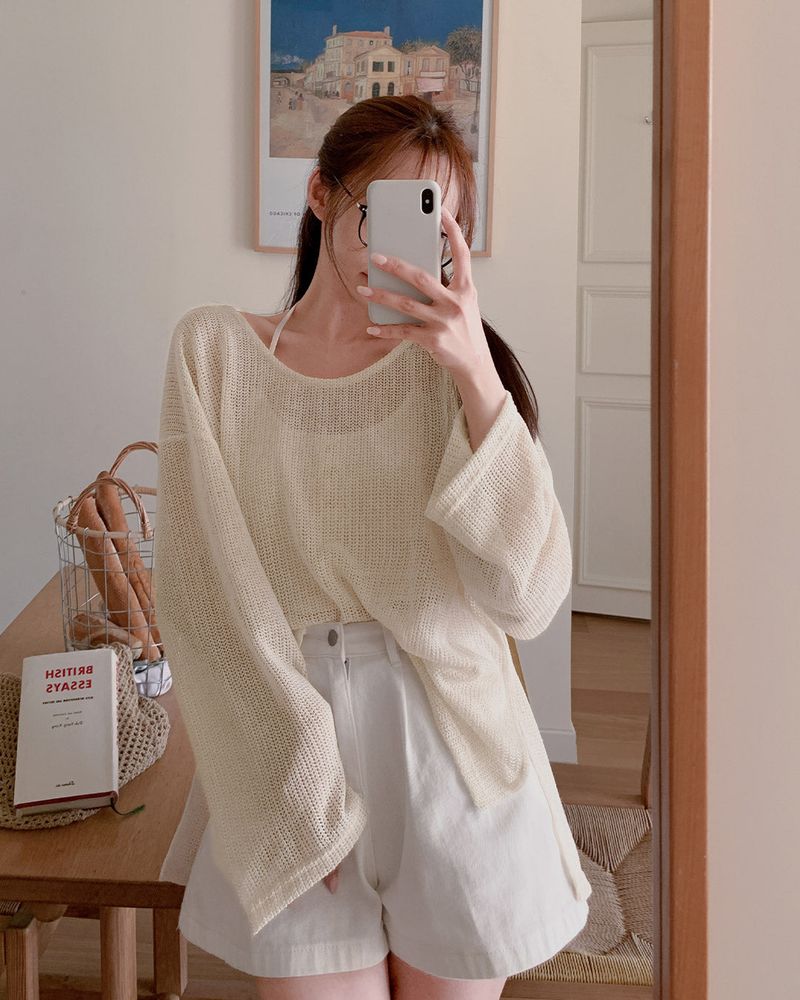 Bis knitwear & sleeveless set