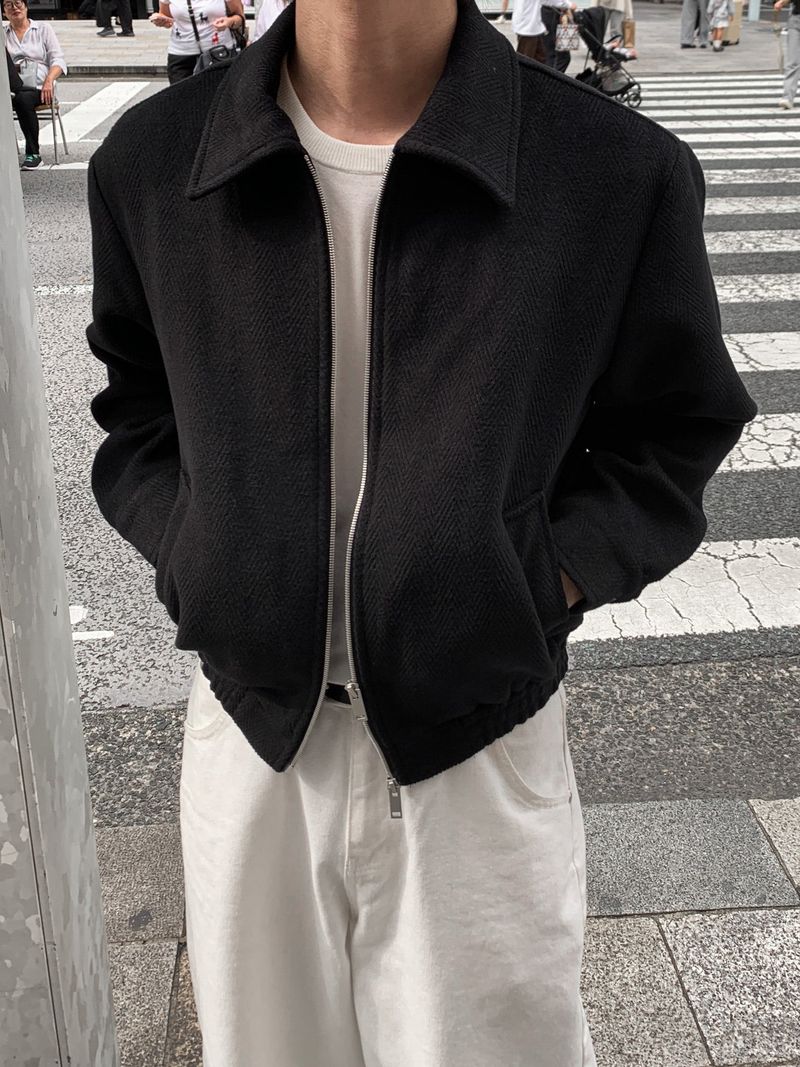 [Premium] Laurent Herringbone Wool Jumper