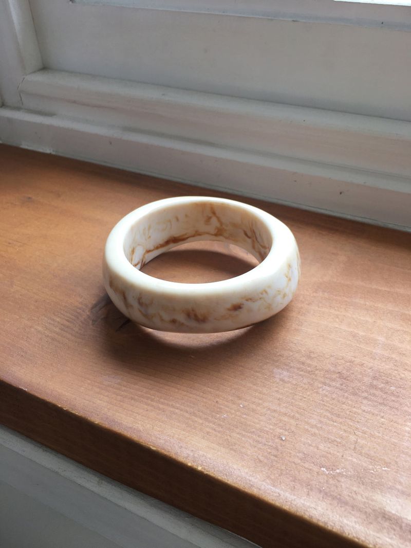Bold acrylic bangle