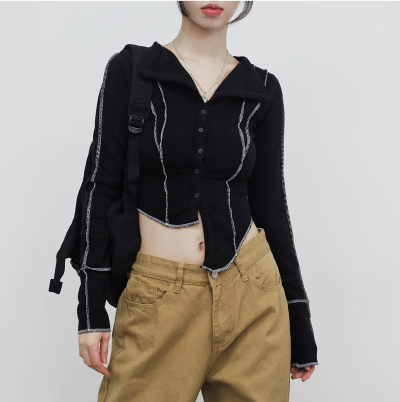 NONCODE（ノンコード）の「[NONCODE] Tebo Collar Color V-neck Cardigan（Tops）」