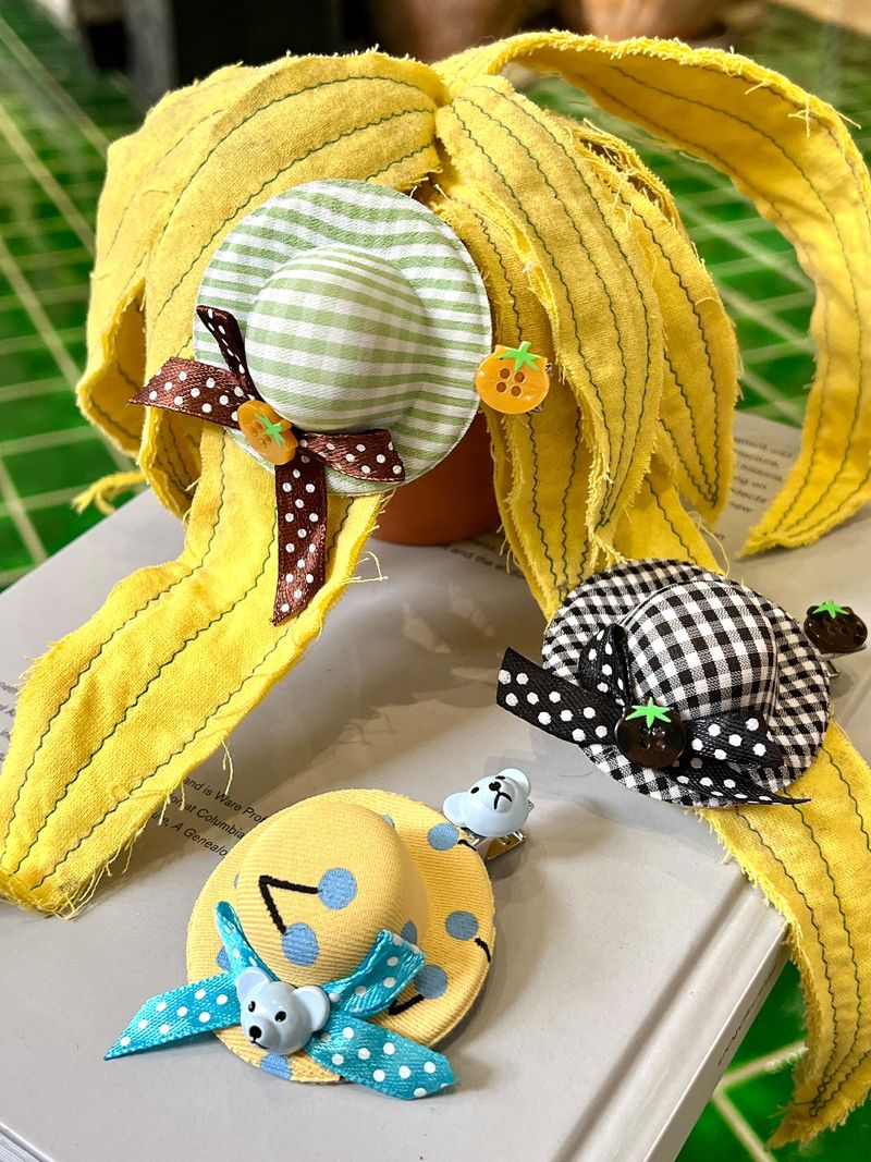 UnsocialNight（アンソーシャルナイト）の「UnsocialNight オリジナル Little Hat リボン3色 スウィートヘアクリップ（ヘアアクセサリー）」