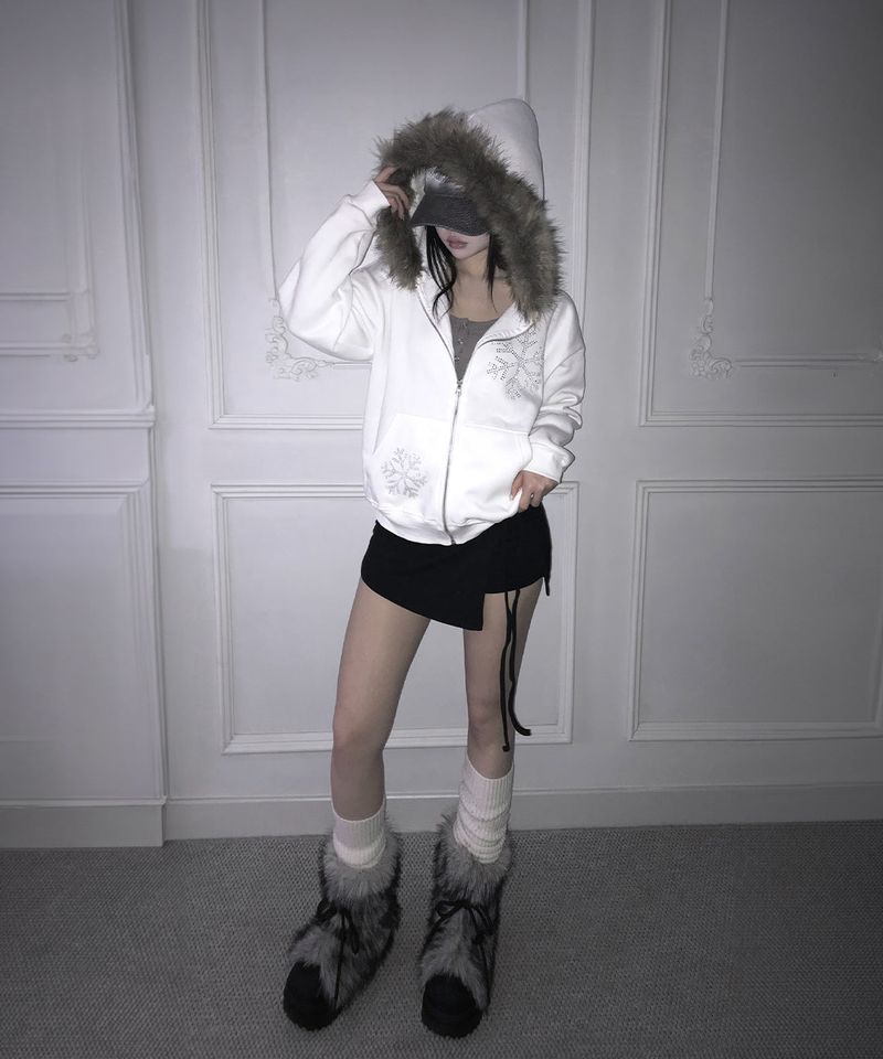 snow hood zip-up (2colors)