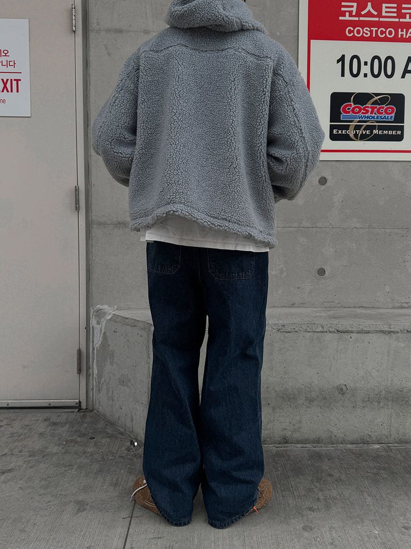 ASCLO ウェーブラインプットデニムパンツ (2color)