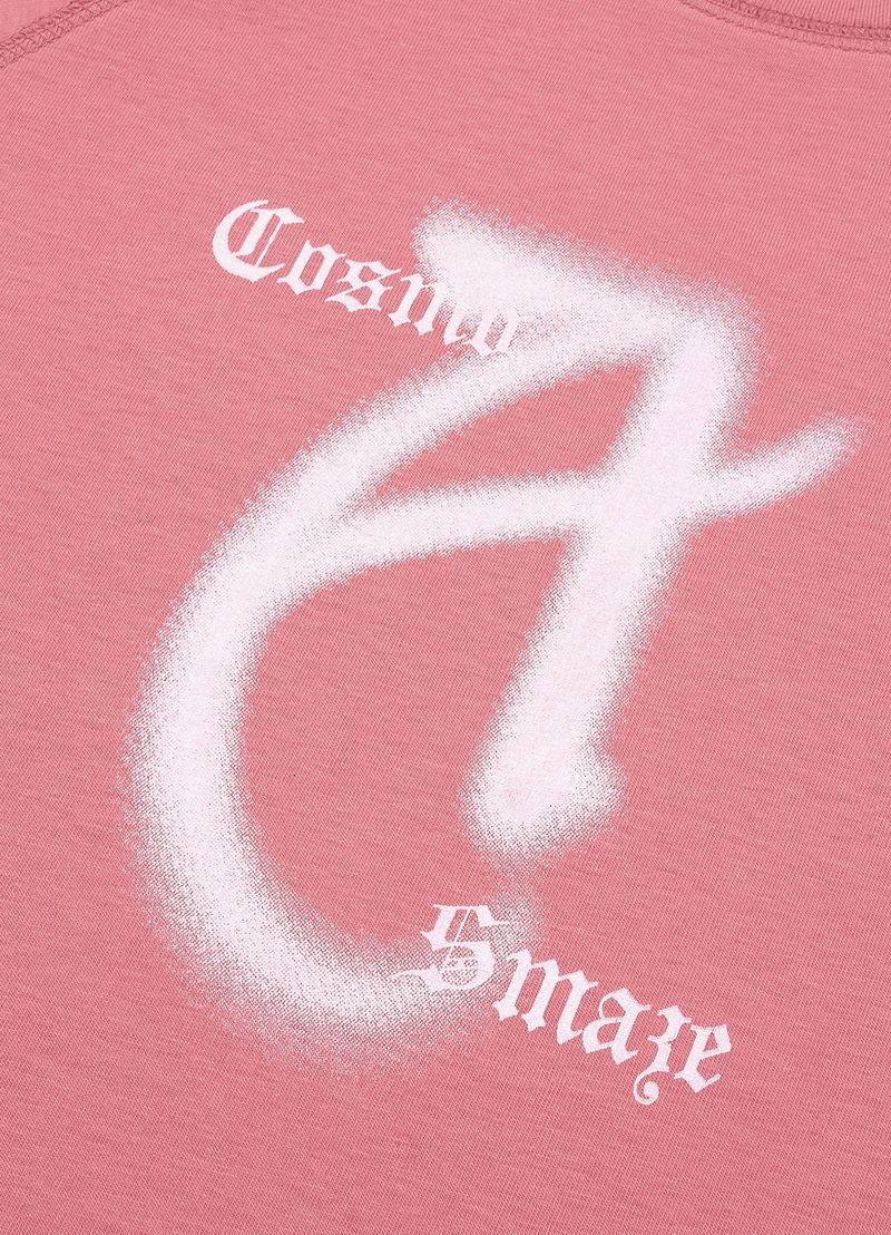 CONTRAST RAGLAN T-SHIRT_Rose Pink