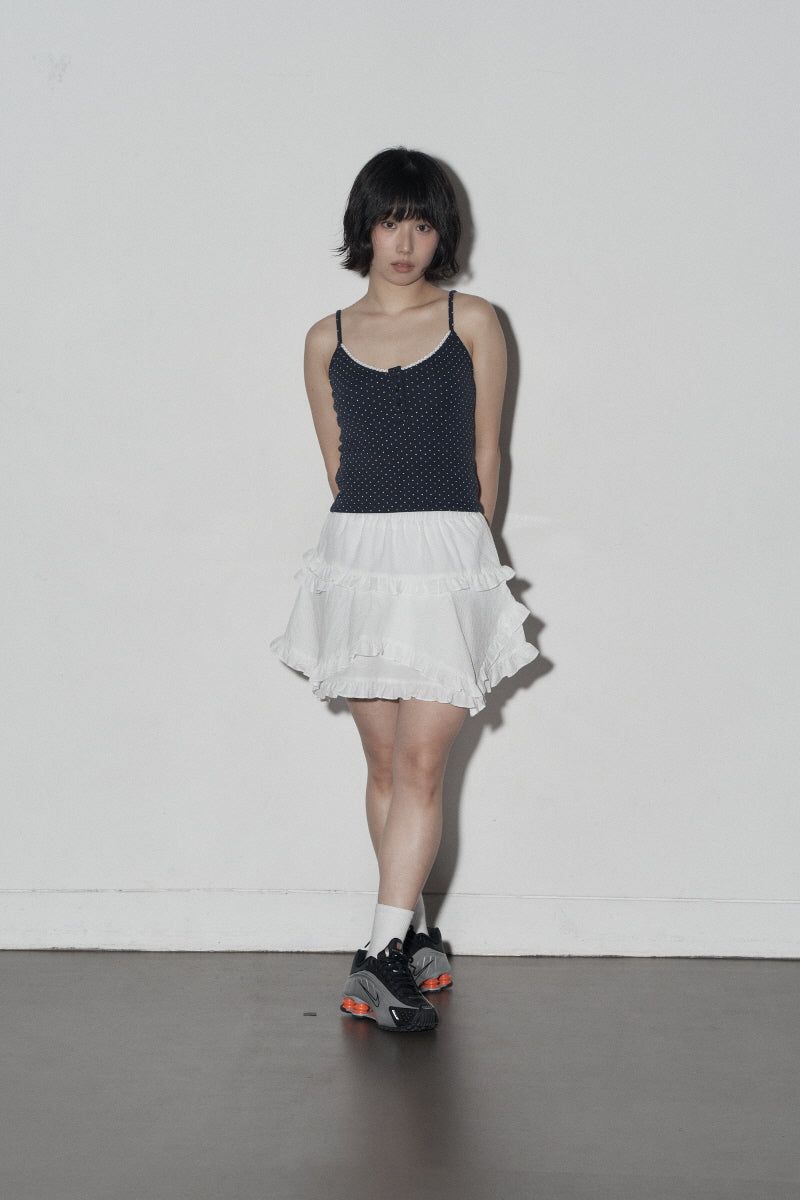 frill skirt (white)