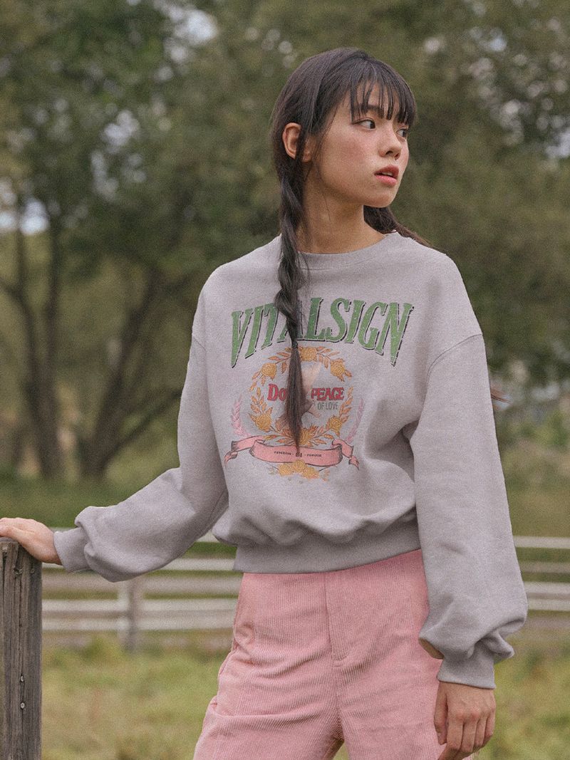 VITALSIGN(バイタルサイン)の「Peace Of Love Sweatshirt (2colors)(Tops)」