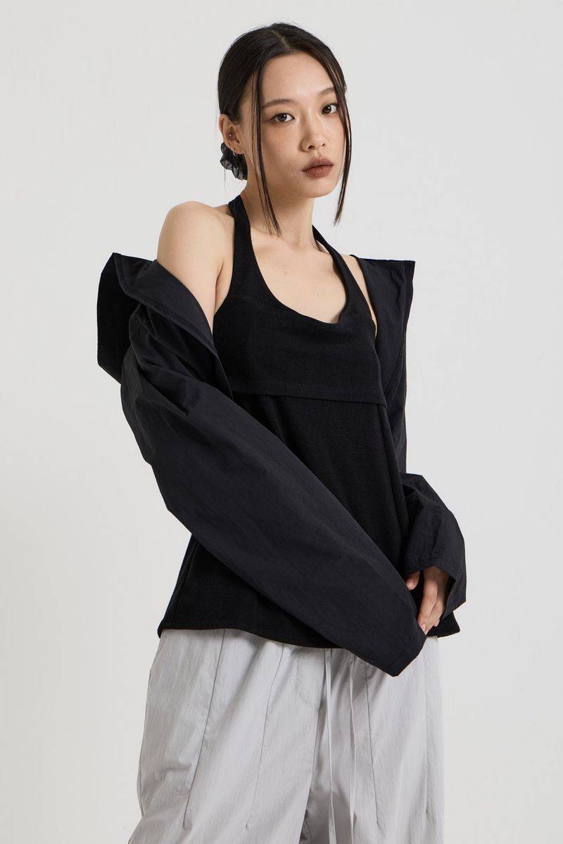 Hooded Shrug, Black
