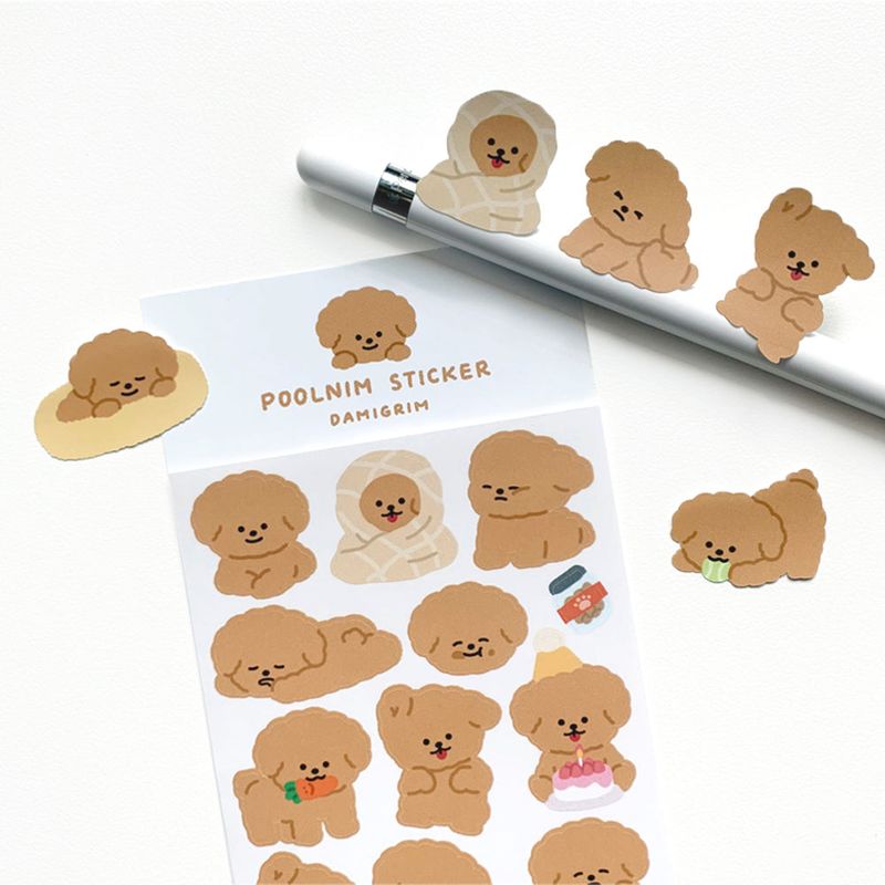 【1+1 SET】 Puppy Sticker