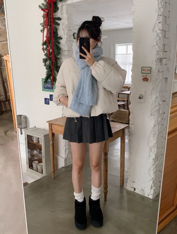 Winter Cozy Wool Muffler (2color)