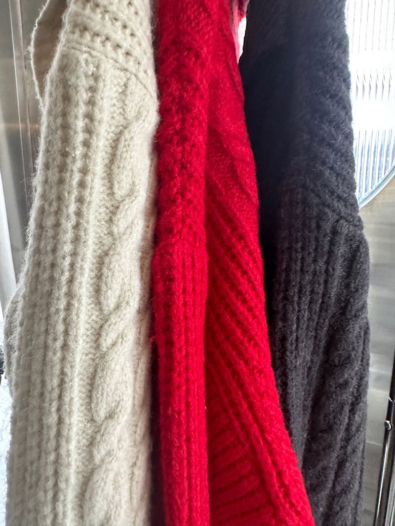 Wool fisher high neck cardigan 