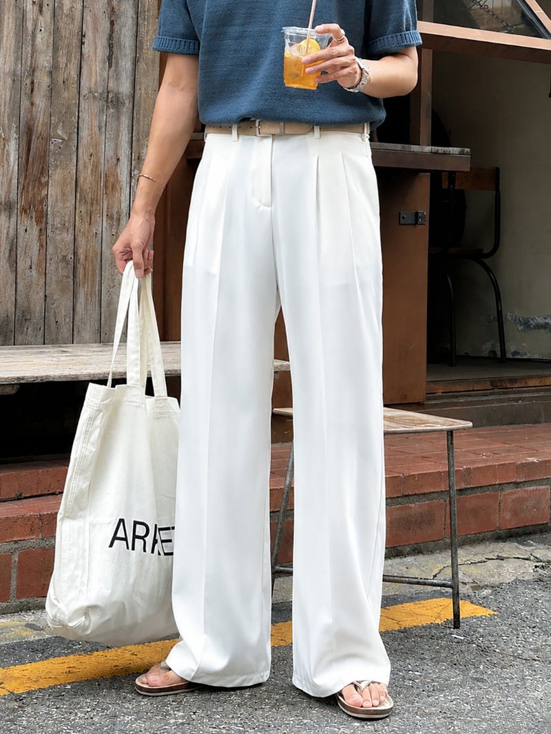 LMN All-Day Pintuck Bejo Wide Slacks (4 colors)