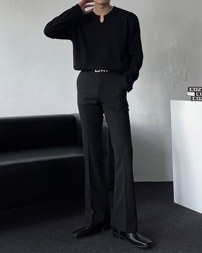 MG Semi Wide Bootcut Slacks (2 colors)