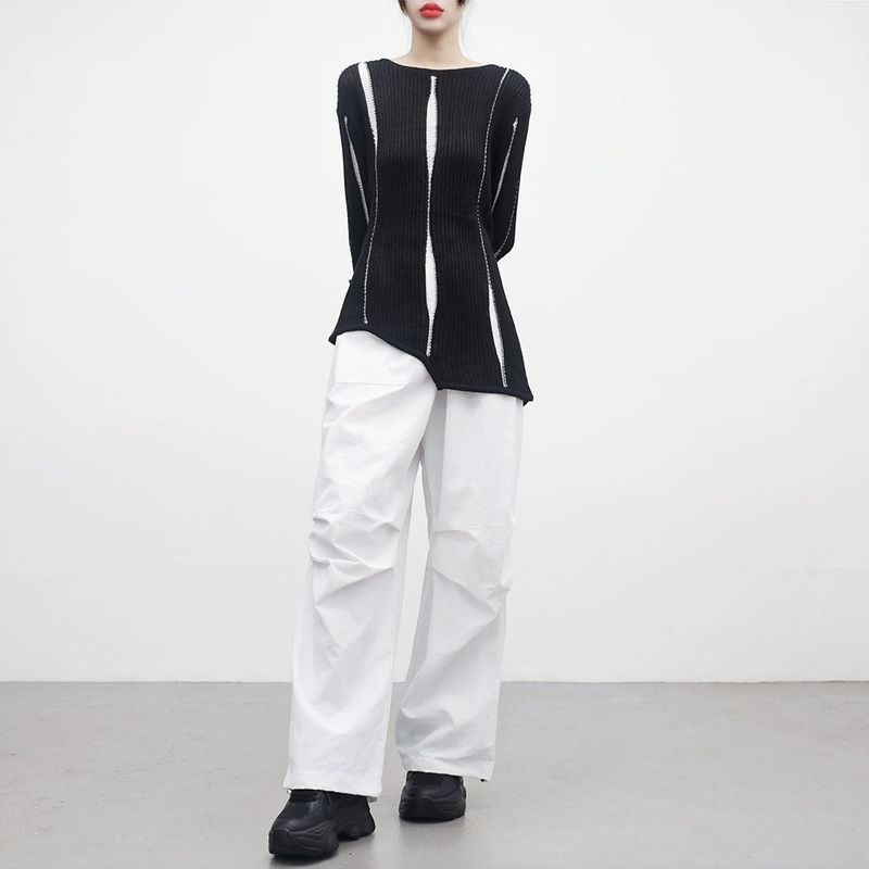 Rankle pintuck wide pants