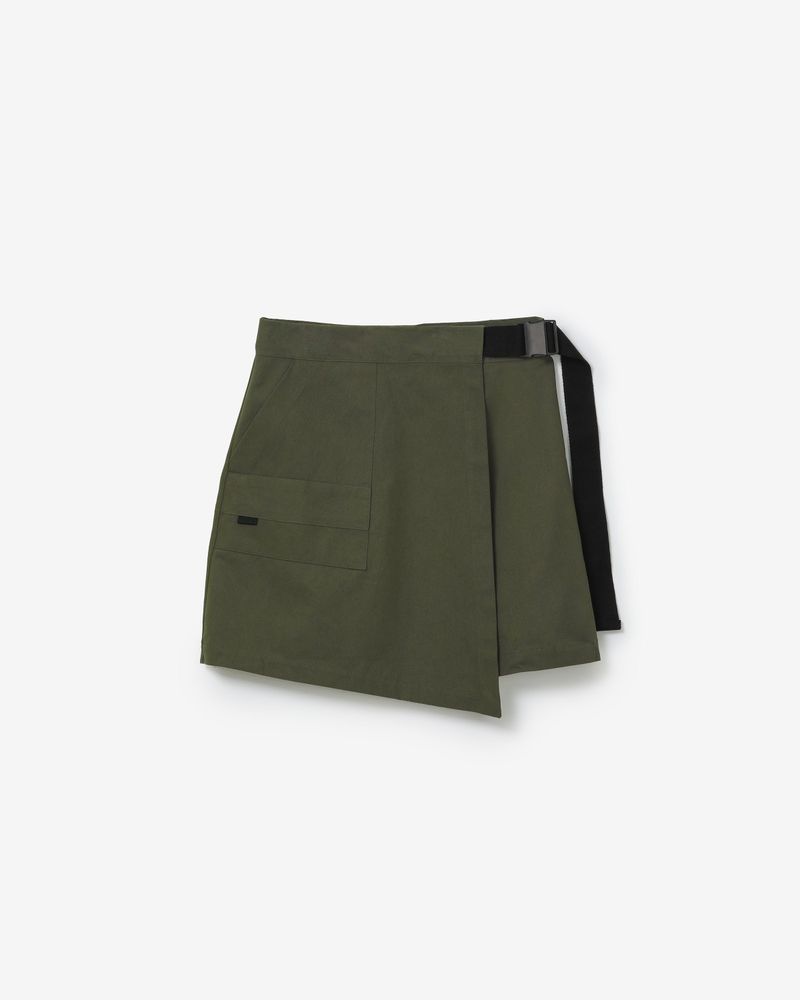 ヒップカーゴセットアップラップスカート＆パンツ [ ミリタリー ]