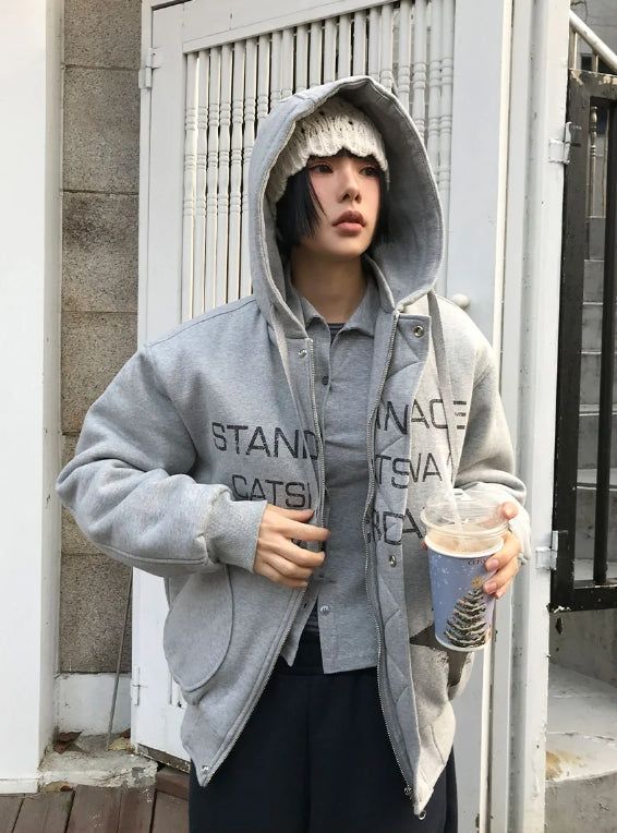 (4oz) STAR GRAPHIC HOOD JUMPER