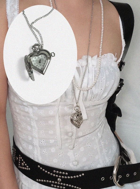 VIVIC（ビビク）の「VINTAGE HEART LOCKET WATCH NECKLACE（Accessories）」