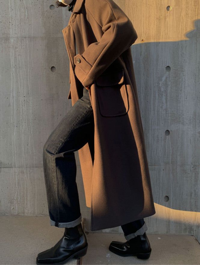 ASCLO Hidden Pocket Wool Coat (3color)