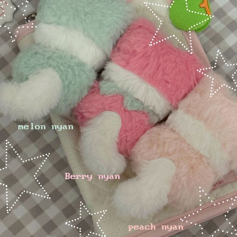 【MADE】 Fruit Nyan Keyring (Berry / melon / peach)