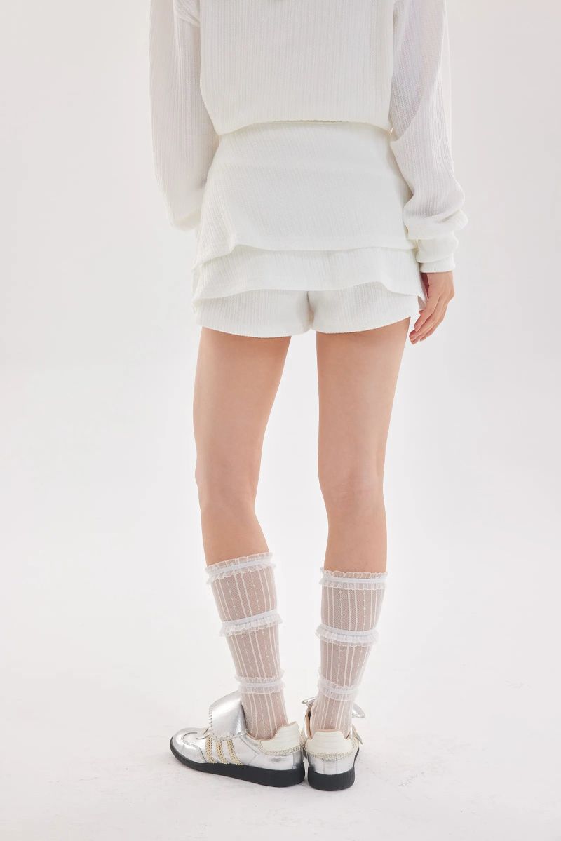 Off the Clock Shorts (White)