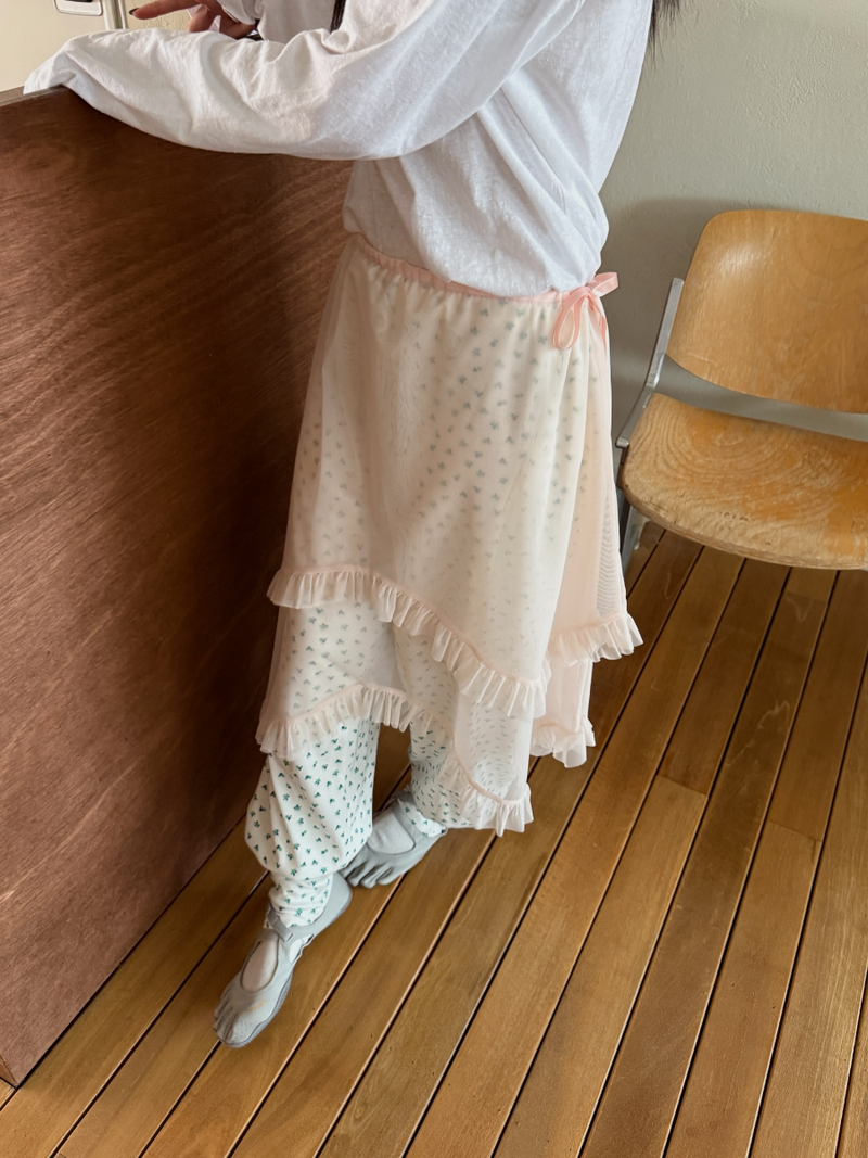 wave mesh skirt 