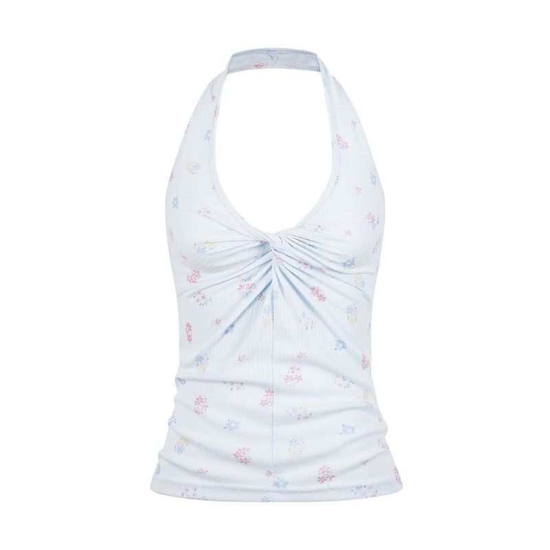 Flora Twist Halter Top
