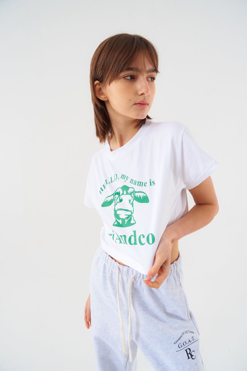 Hello Tee White