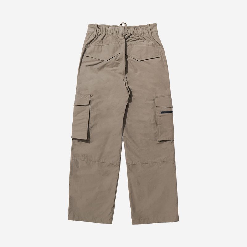 Nylon RIB Ventilation Cargo Pants - BEIGE