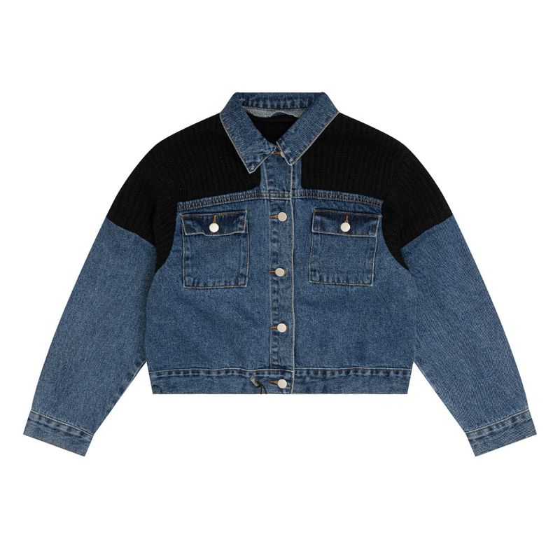 KNIT DENIM JACKET [6653]