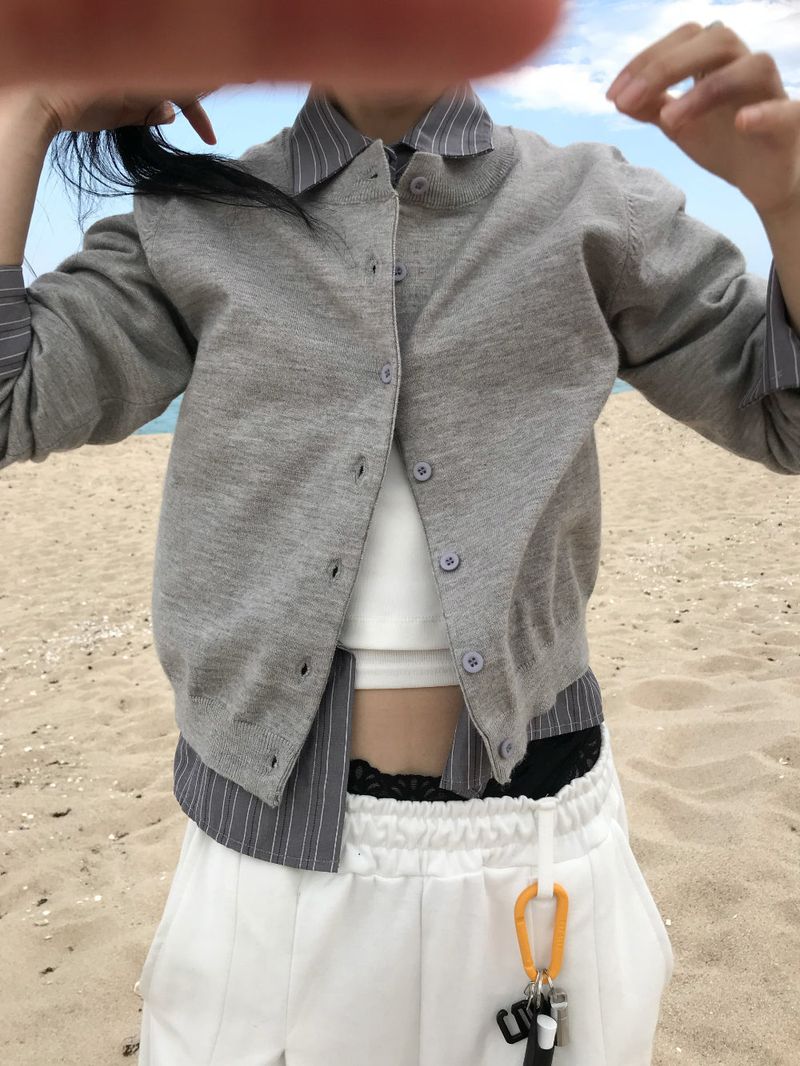 WOOHWA(ウファ)の「 MIA STRIPE CROP SHIRT(Tops)」