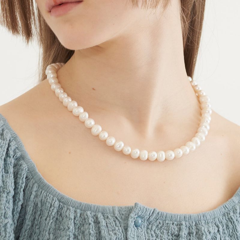 TMO BY 13MONTH(ティーエムオーバイサーティーンマンス)の「BASIC PEARL NECKLACE (WHITE)(Accessories)」