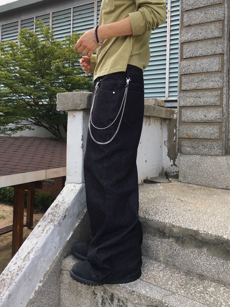 ステイン ノンフェードフレアデニムパンツ 2C