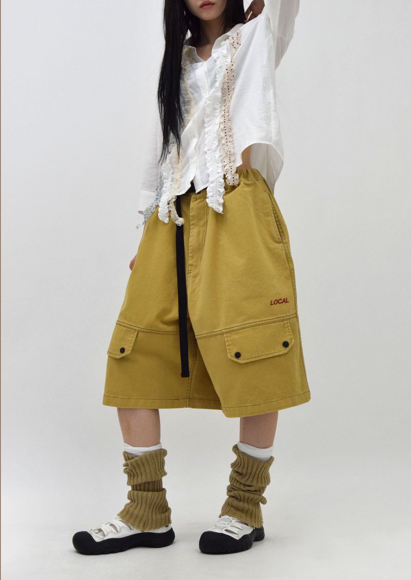 privatelookbook（プライベートルックブック）の「(UNISEX)Belt-Free Bermuda Pants（Pants）」