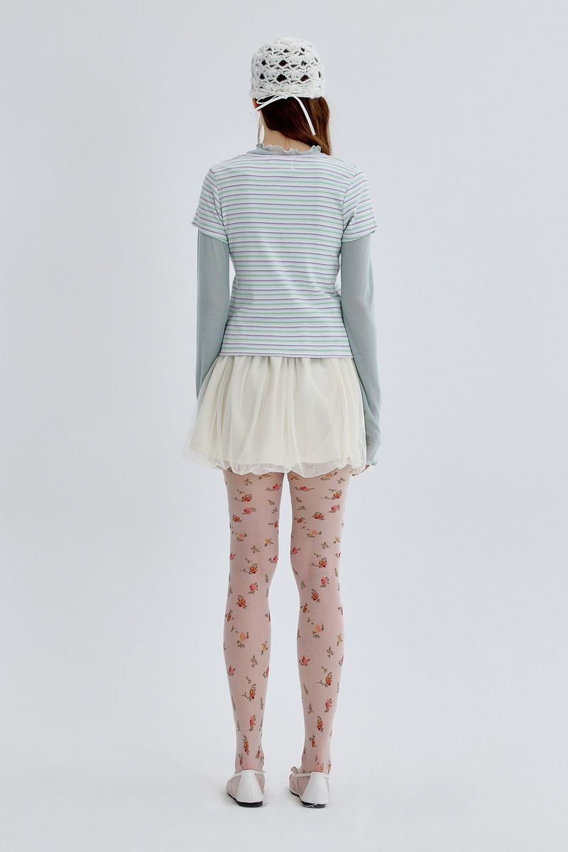 Stripe T-shirt [Purple]