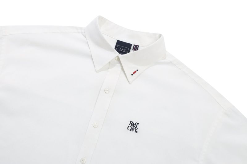 RECENT LOGO HALF SHIRT_WHITE