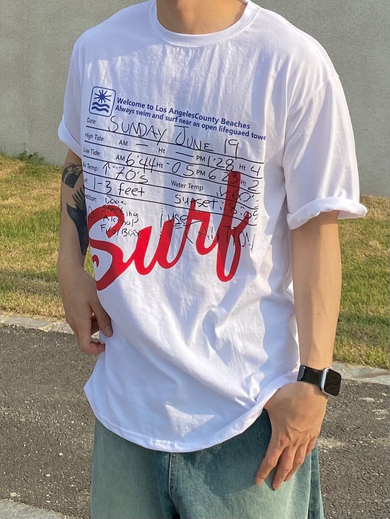 surf lettering half T 2C