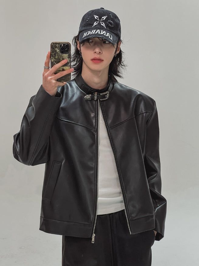 2PLAN(ツープラン)の「Kent western buckle leather jacket(Jackets/Outerwear)」
