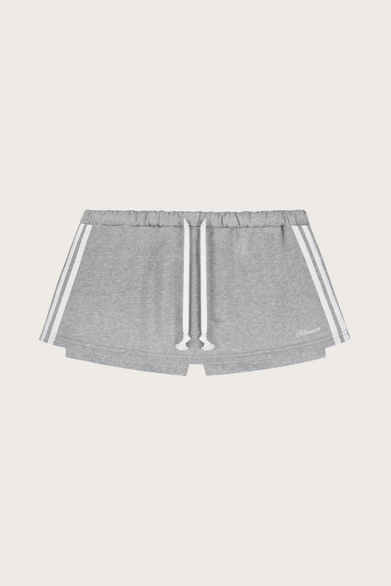 Basic logo low rise sweat skirt, Gray