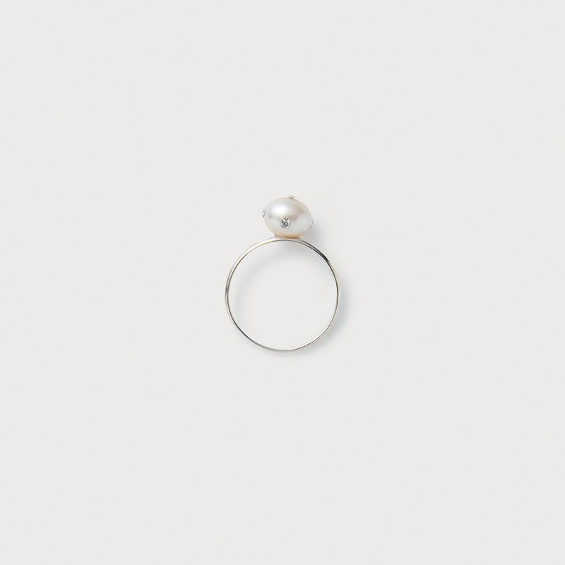 Signature Polkadots Ring, White