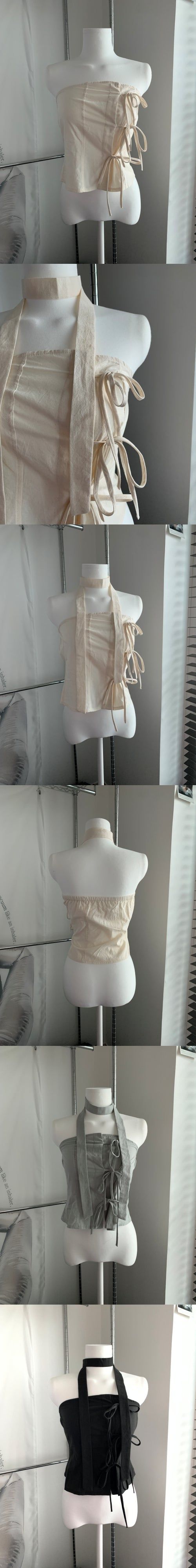 Knob scarf set (3color)