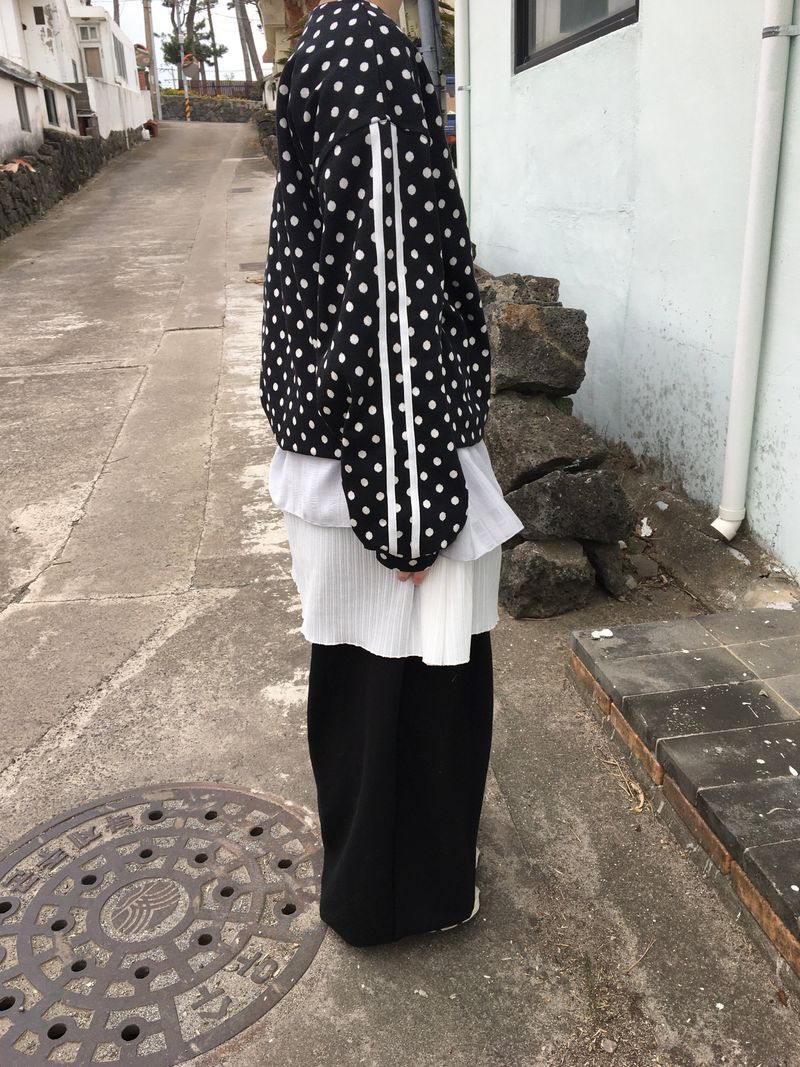 dot track sweatshirt