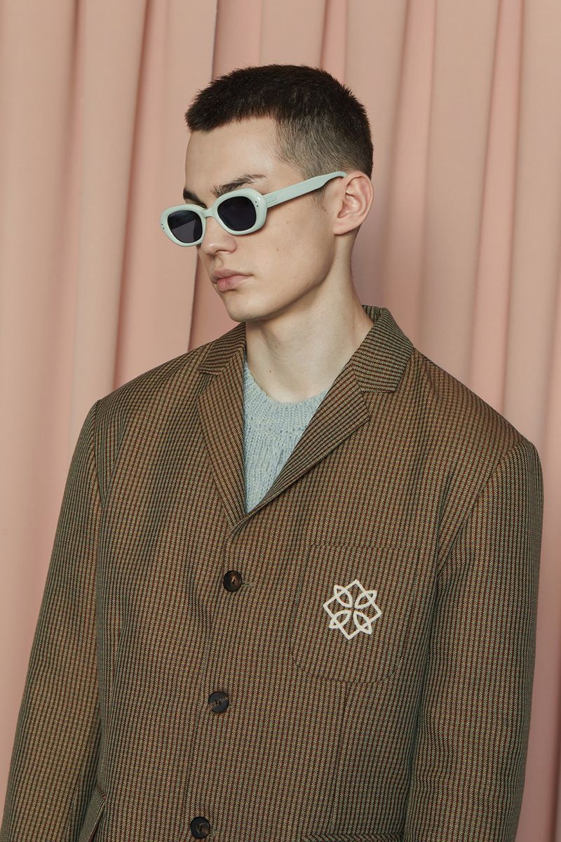 SYMBOL CHECK JACKET / BROWN&GREEN