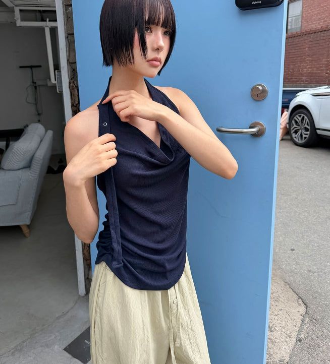 BUTTON BANDING PANTS